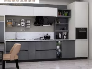 丽博整体橱柜定制厨房图片 简约风安卡拉系列