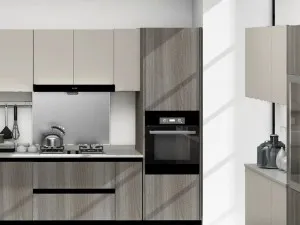 欧琳橱柜效果图 厨房A系列现代厨房橱柜图片