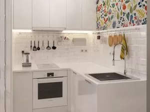 小厨房装修效果图 白色橱柜图片大全