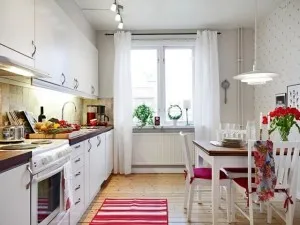 白色整体橱柜效果图 小厨房装修效果图