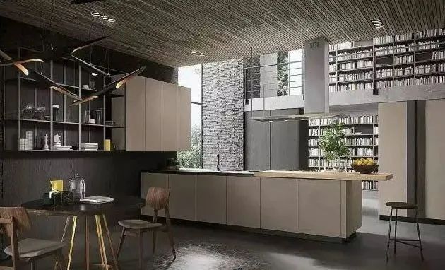 澳比德开放式厨房装修案例 彰显空间客厅吊灯图片的大气