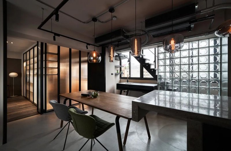 澳比德全屋定制 开放式工业风格公寓设计_10