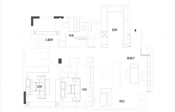 新中式装修｜142平四室两厅，三代同堂的理想之所