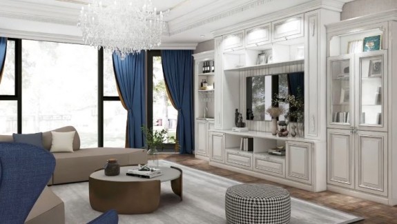 客廳搭配“藍+白”，教你輕松打造溫馨住宅